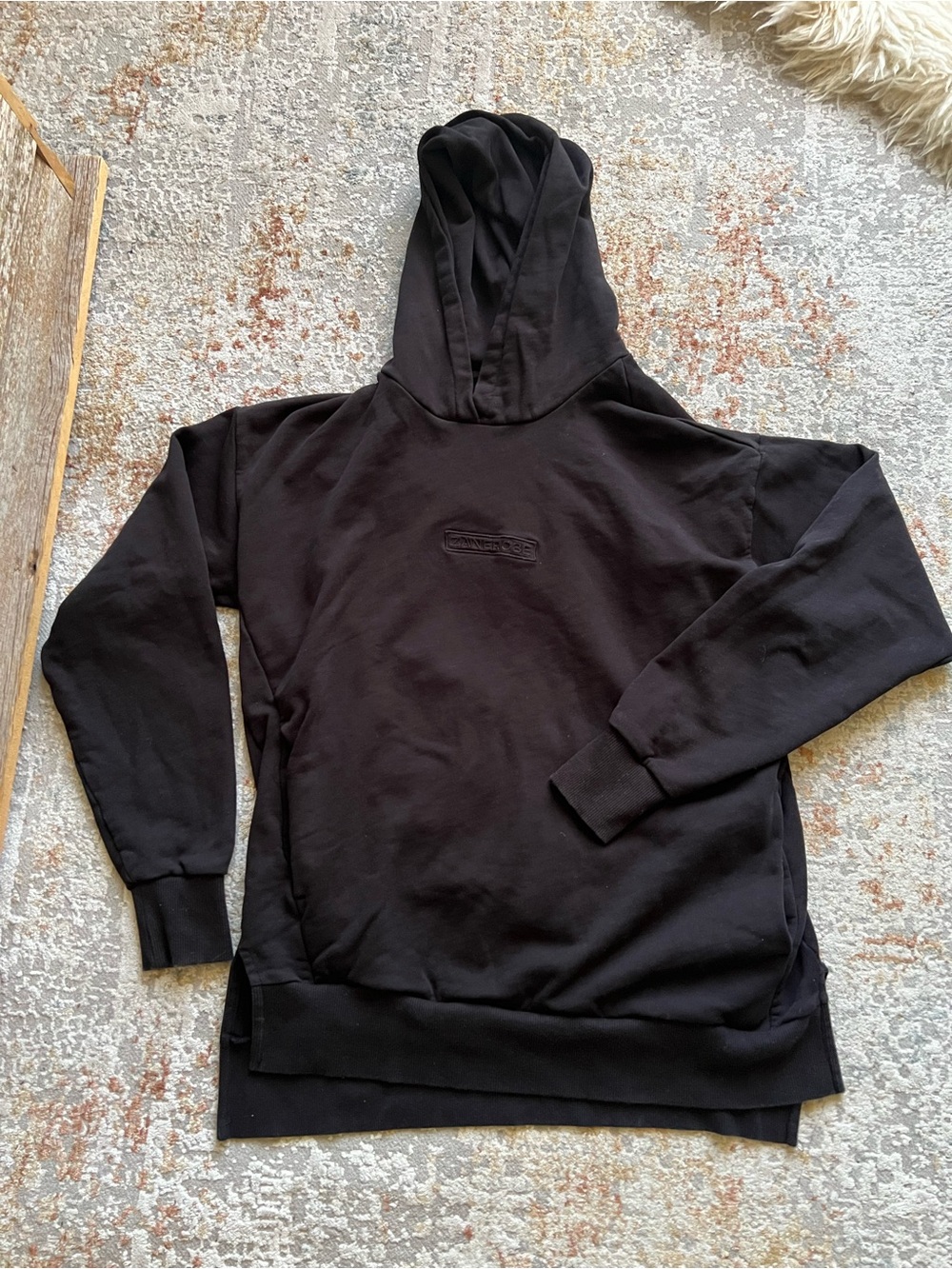 Zanerobe Black Rugger Hoodie Sweatshirt